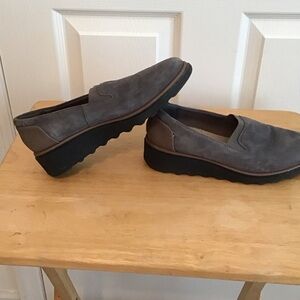 Clarks Gray Women's Loafers